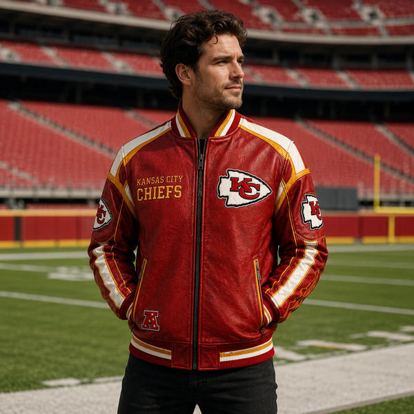KC Arrowhead Attitude - Red and Gold Panel Jacket - main