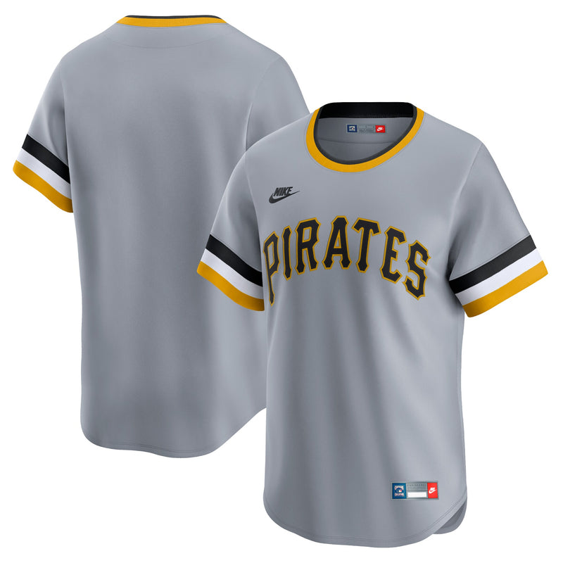 Pittsburgh Pirates Baseball Jersey, Gray Limited Sportswear Jersey Shirt, Lightweight Breathable Athletic Jersey, Casual Gift for Men