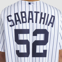 CC Sabathia New York Yankees Baseball Jersey, White Replica Sportswear Jersey Shirt, Lightweight Breathable Athletic Jersey, Casual Gift for Men