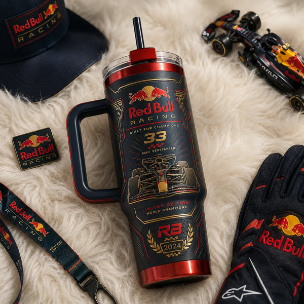 Circuit Crest - RB 33 Black and Gold Racing Tumbler - main