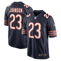 Roschon Johnson Chicago Bears Football Jersey, Navy Game Sportswear Jersey Shirt, Lightweight Breathable Athletic Jersey, Casual Gift for Men