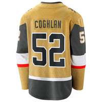 Dylan Coghlan Vegas Golden Knights Hockey Jersey, Gold Breakaway Sportswear Jersey Shirt, Long Sleeve Hockey Sweater Jersey, Casual Gift for Men
