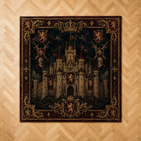 The Keep at Midnight - Heraldic Castle Floor Composition