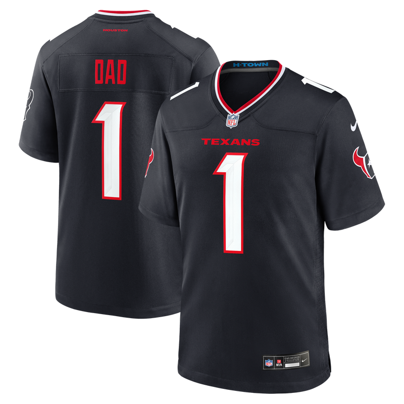 Houston Texans Football Jersey, Navy Game Sportswear Jersey Shirt, Lightweight Breathable Athletic Jersey, Casual Gift for Men