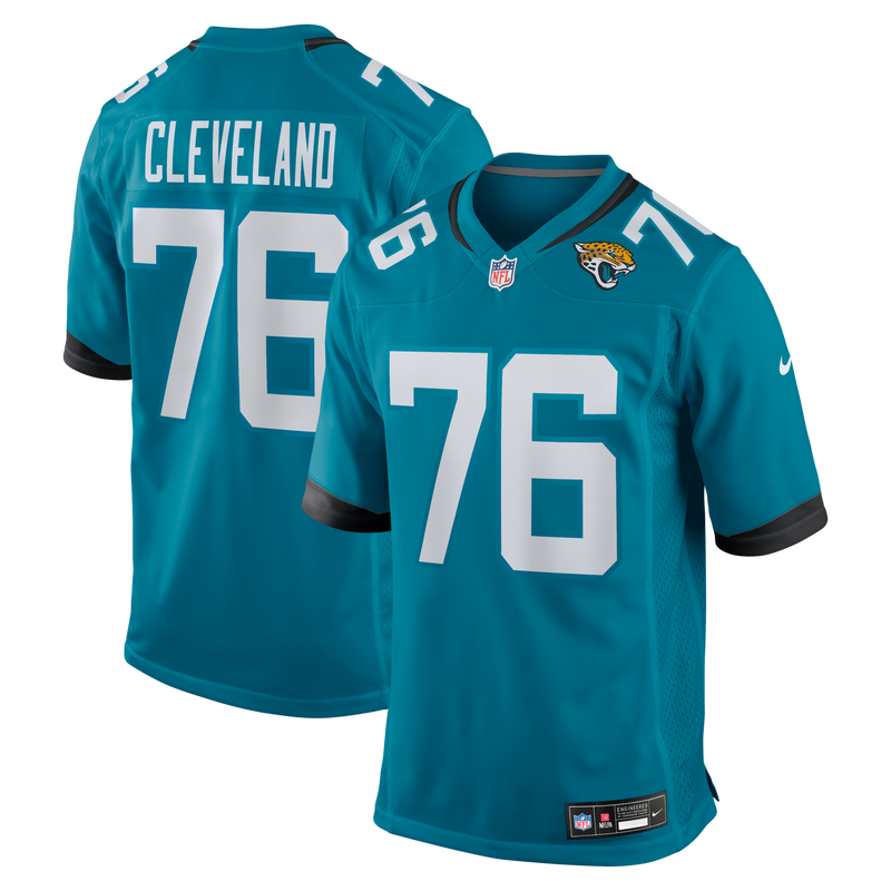 Ezra Cleveland Jacksonville Jaguars Football Jersey, Teal Sportswear Jersey Shirt, Lightweight Breathable Athletic Jersey, Casual Gift for Men