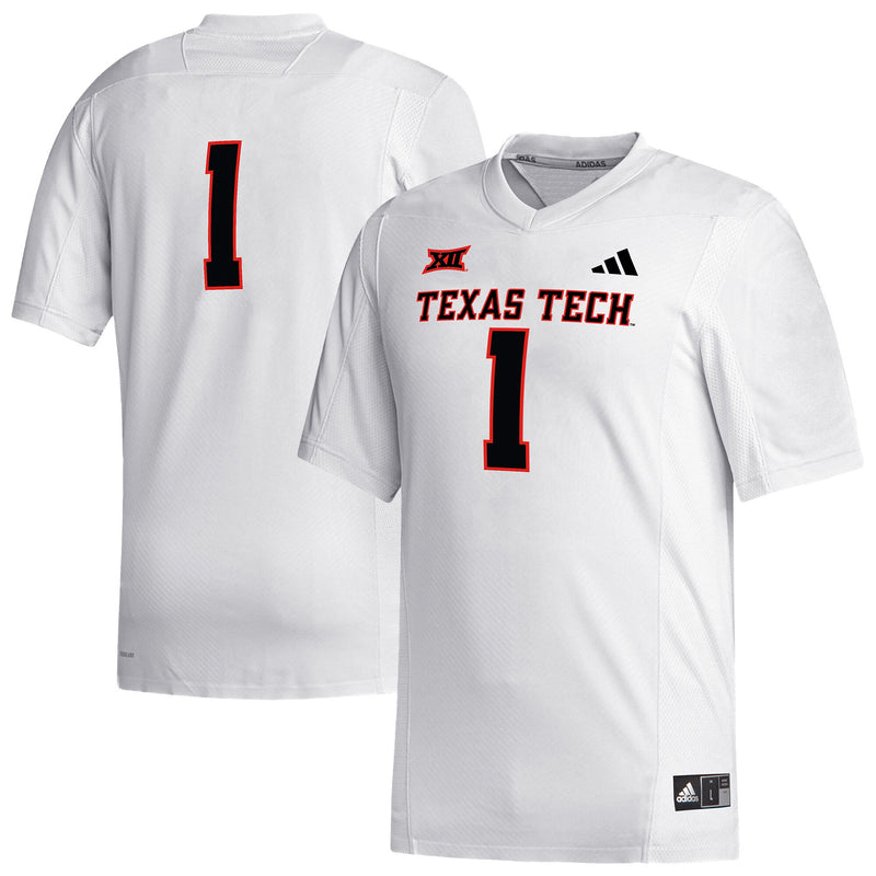 Texas Tech Red Raiders Football Jersey, White Replica Sportswear Jersey Shirt, Lightweight Breathable Athletic Jersey, Casual Gift for Men