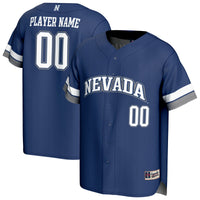 Nevada Wolf Pack Baseball Jersey, Navy Sportswear Jersey Shirt, Lightweight Breathable Athletic Jersey, Casual Gift for Men, Style 202461701