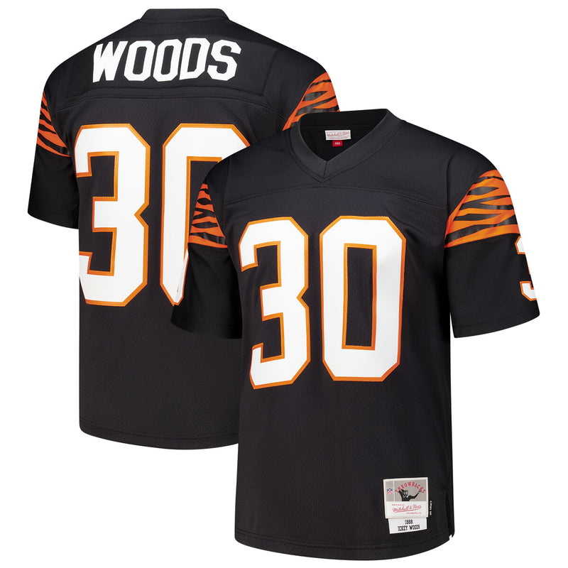 Ickey Woods Cincinnati Bengals Football Jersey, Black Sportswear Jersey Shirt, Lightweight Breathable Athletic Jersey, Casual Gift for Men