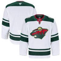Minnesota Wild Hockey Jersey, White Authentic Away Sportswear Jersey Shirt, Long Sleeve Hockey Sweater Jersey, Casual Gift for Men
