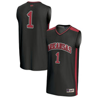 Arkansas Razorbacks Lightweight Basketball Jersey, Black Fashion Sportswear Jersey Shirt, Sleeveless Athletic Tank Jersey, Casual Gift for Men