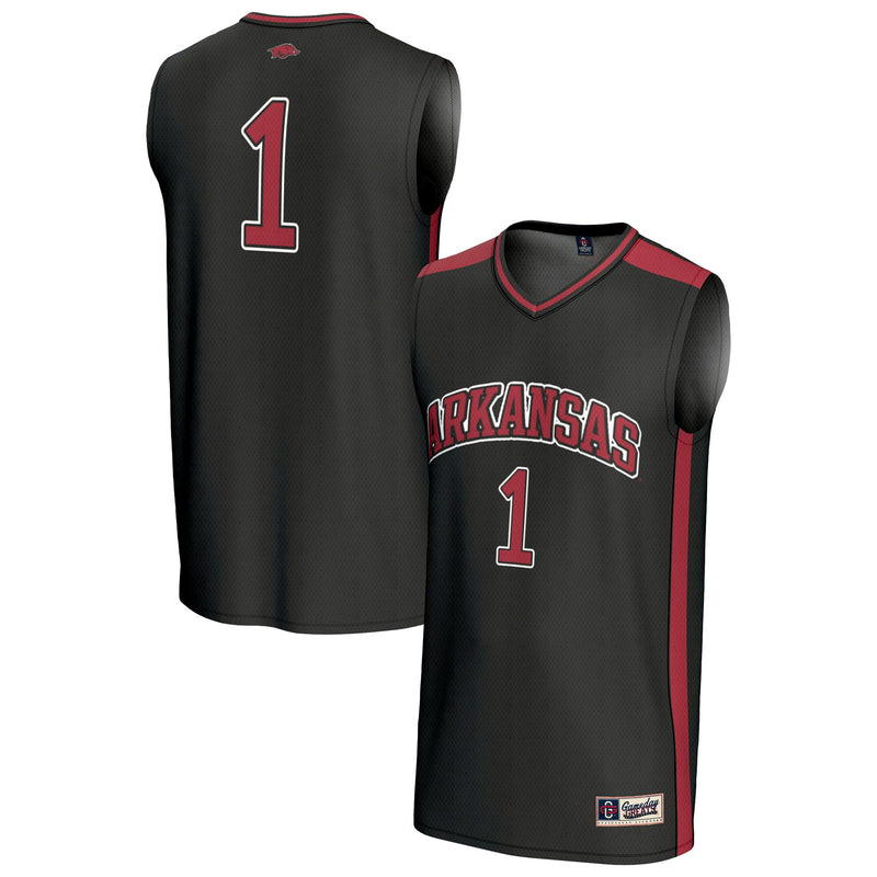 Arkansas Razorbacks Lightweight Basketball Jersey, Black Fashion Sportswear Jersey Shirt, Sleeveless Athletic Tank Jersey, Casual Gift for Men
