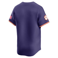 Clemson Tigers Baseball Jersey, Purple Limited Sportswear Jersey Shirt, Lightweight Breathable Athletic Jersey, Casual Gift for Men