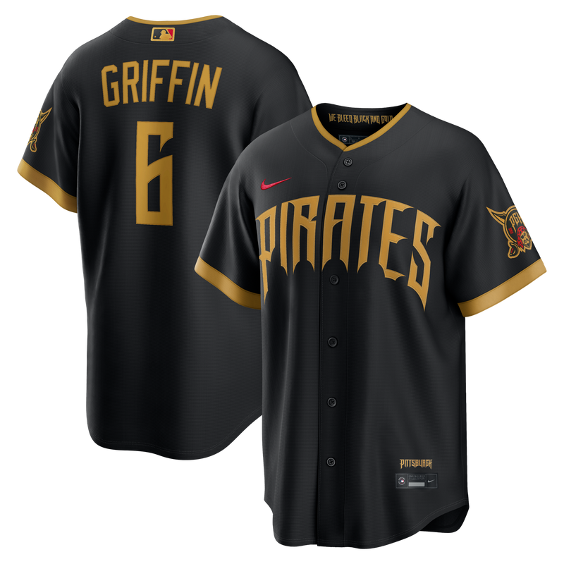 Konnor Griffin Pittsburgh Pirates Baseball Jersey, Black Sportswear Jersey Shirt, Lightweight Breathable Athletic Jersey, Casual Gift for Men