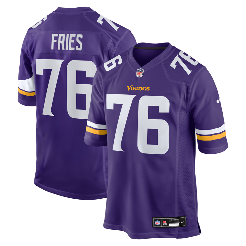 Will Fries Minnesota Vikings Football Jersey, Purple Game Sportswear Jersey Shirt, Lightweight Breathable Athletic Jersey, Casual Gift for Men