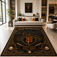 SF Heritage - Ornate Ballpark Medallion Floor Composition