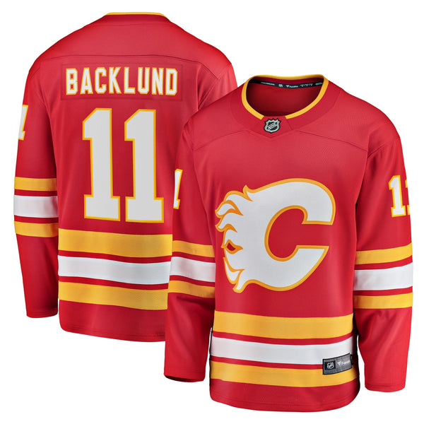 Calgary Flames Mikael Backlund Red Home Breakaway Player Jersey