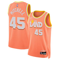Donovan Mitchell Cleveland Cavaliers Basketball Jersey, Orange Sportswear Jersey Shirt, Sleeveless Athletic Tank Jersey, Casual Gift for Men