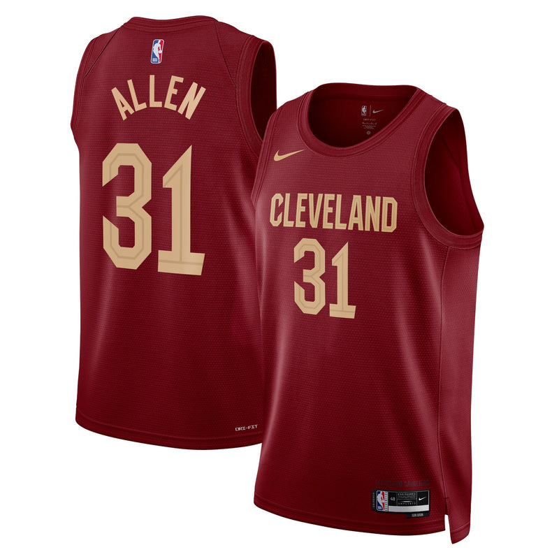 Jarrett Allen Cleveland Cavaliers Basketball Jersey, Maroon Sportswear Jersey Shirt, Sleeveless Athletic Tank Jersey, Casual Gift for Men