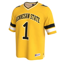 Kennesaw State Owls Football Jersey, Gold Fashion Sportswear Jersey Shirt, Lightweight Breathable Athletic Jersey, Casual Gift for Men