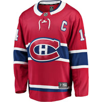 Nick Suzuki Montreal Canadiens Hockey Jersey, Red Breakaway Home Sportswear Jersey Shirt, Long Sleeve Hockey Sweater Jersey, Casual Gift for Men