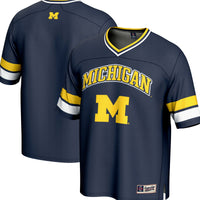 Michigan Wolverines Football Jersey, Navy Sportswear Jersey Shirt, Lightweight Breathable Athletic Jersey, Casual Gift for Men, Style 202016060