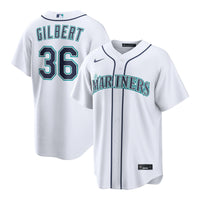 Logan Gilbert Seattle Mariners Baseball Jersey, White Sportswear Jersey Shirt, Lightweight Breathable Athletic Jersey, Casual Gift for Men