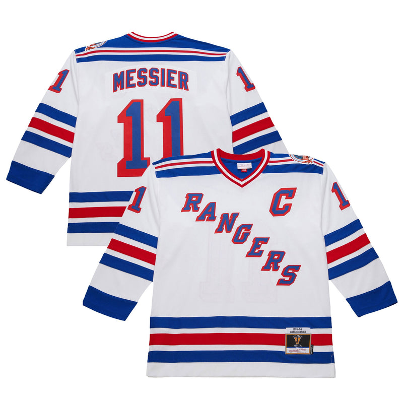 Mark Messier New York Rangers Hockey Jersey, White Sportswear Jersey Shirt, Long Sleeve Hockey Sweater Jersey, Casual Gift for Men