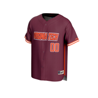 Virginia Tech Hokies Baseball Jersey, Sportswear Jersey Shirt, Lightweight Breathable Athletic Jersey, Casual Gift for Men, Style 203336069