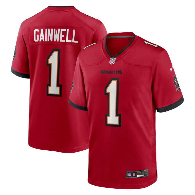 Kenneth Gainwell Tampa Bay Buccaneers Football Jersey, Red Sportswear Jersey Shirt, Lightweight Breathable Athletic Jersey, Casual Gift for Men