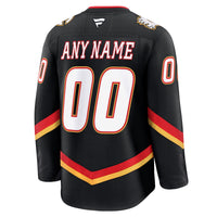 Calgary Flames Hockey Jersey, Black Premium Sportswear Jersey Shirt, Long Sleeve Hockey Sweater Jersey, Casual Gift for Men, Style 202055775