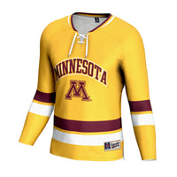 Minnesota Golden Gophers Hockey Jersey, Gold Lightweight Sportswear Jersey Shirt, Long Sleeve Hockey Sweater Jersey, Casual Gift for Men