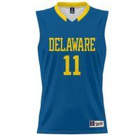 Delaware Fightin' Blue Hens Basketball Jersey, Sportswear Jersey Shirt, Sleeveless Athletic Tank Jersey, Casual Gift for Men, Style 200402968