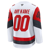 Carolina Hurricanes Hockey Jersey, White Premium Away Sportswear Jersey Shirt, Long Sleeve Hockey Sweater Jersey, Casual Gift for Men