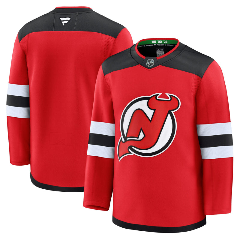 New Jersey Devils Hockey Jersey, Red Premium Sportswear Jersey Shirt, Long Sleeve Hockey Sweater Jersey, Casual Gift for Men, Style 202015711