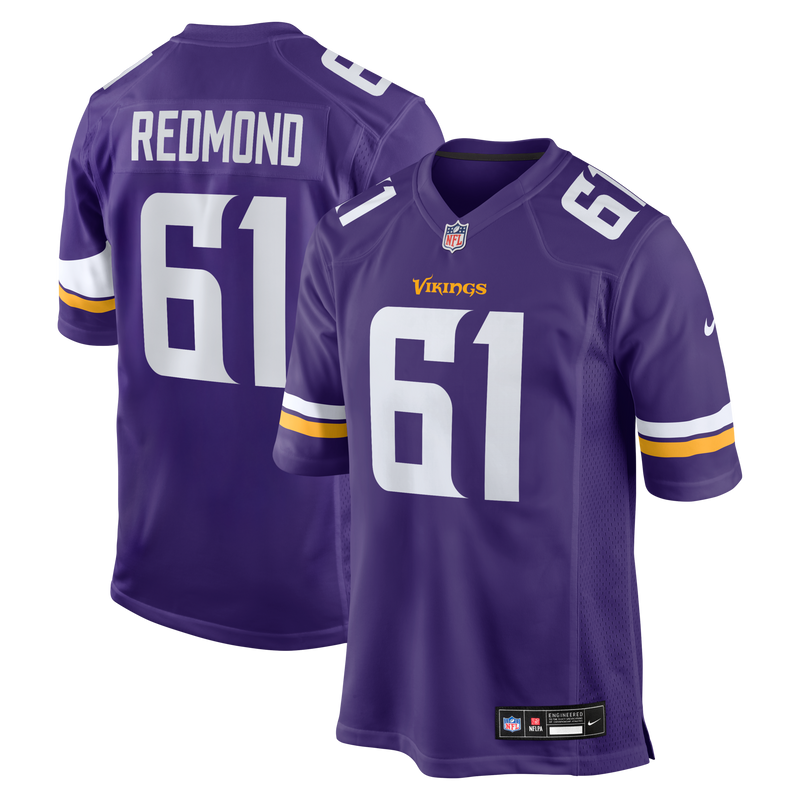 Jalen Redmond Minnesota Vikings Football Jersey, Purple Sportswear Jersey Shirt, Lightweight Breathable Athletic Jersey, Casual Gift for Men