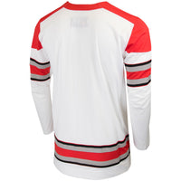 Ohio State Buckeyes Hockey Jersey, White Replica Sportswear Jersey Shirt, Long Sleeve Hockey Sweater Jersey, Casual Gift for Men