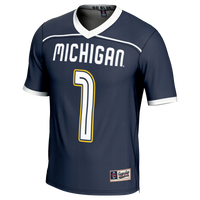 Michigan Wolverines Lacrosse Jersey, Navy Fashion Sportswear Jersey Shirt, Lightweight Breathable Athletic Jersey, Casual Gift for Men
