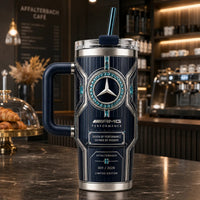 Affalterbach Nocturne - AMG Star Framed in Teal Jewels