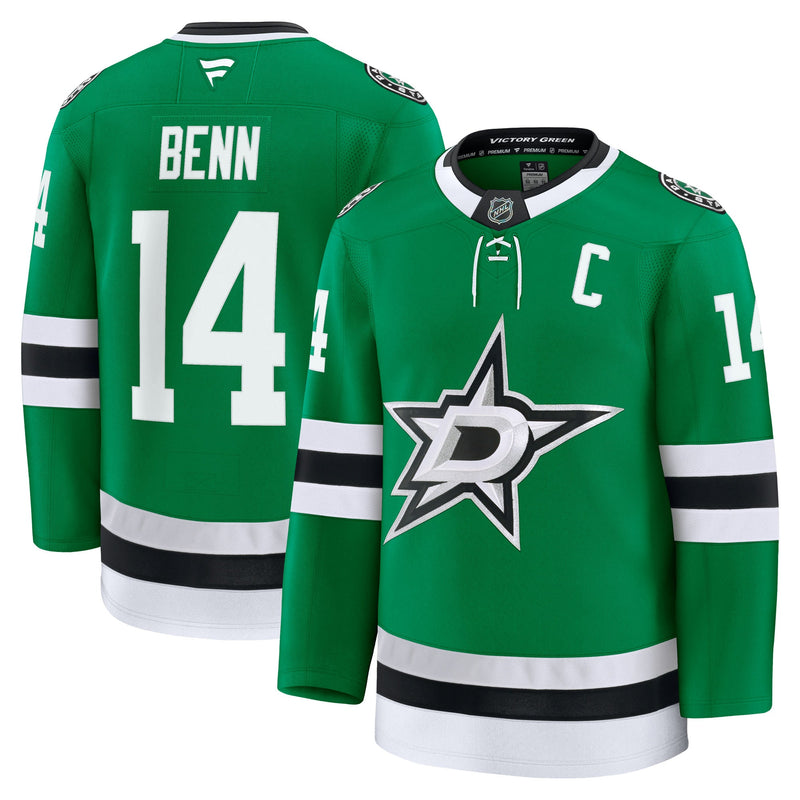 Jamie Benn Dallas Stars Hockey Jersey, Green Premium Home Sportswear Jersey Shirt, Long Sleeve Hockey Sweater Jersey, Casual Gift for Men
