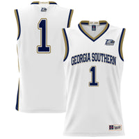 Georgia Southern Eagles Basketball Jersey, White Lightweight Sportswear Jersey Shirt, Sleeveless Athletic Tank Jersey, Casual Gift for Men