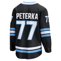 JJ Peterka Utah Mammoth Hockey Jersey, Black Breakaway Home Sportswear Jersey Shirt, Long Sleeve Hockey Sweater Jersey, Casual Gift for Men