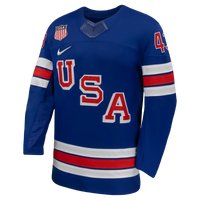 Quinn Hughes Royal US 2026 Home Replica Hockey Jersey, Hockey Sportswear Jersey Shirt, Long Sleeve Hockey Sweater Jersey, Casual Gift for Men