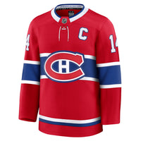 Nick Suzuki Montreal Canadiens Hockey Jersey, Red Premium Home Sportswear Jersey Shirt, Long Sleeve Hockey Sweater Jersey, Casual Gift for Men