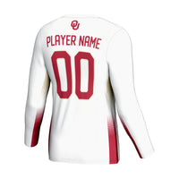 Oklahoma Sooners Volleyball Jersey, White Lightweight Sportswear Jersey Shirt, Lightweight Breathable Athletic Jersey, Casual Gift for Men