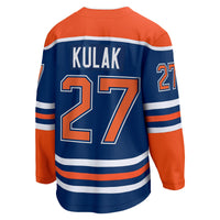Brett Kulak Edmonton Oilers Hockey Jersey, Royal Breakaway Home Sportswear Jersey Shirt, Long Sleeve Hockey Sweater Jersey, Casual Gift for Men