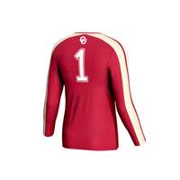 Oklahoma Sooners Volleyball Jersey, Crimson Fashion Sportswear Jersey Shirt, Lightweight Breathable Athletic Jersey, Casual Gift for Men