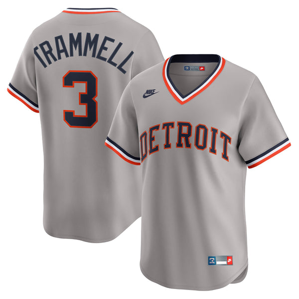 Detroit Tigers Alan Trammell Gray Cooperstown Collection Limited Jersey