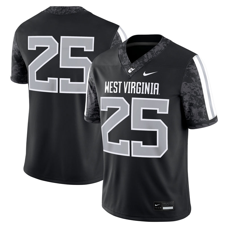 West Virginia Mountaineers Football Jersey, Black Game Sportswear Jersey Shirt, Lightweight Breathable Athletic Jersey, Casual Gift for Men