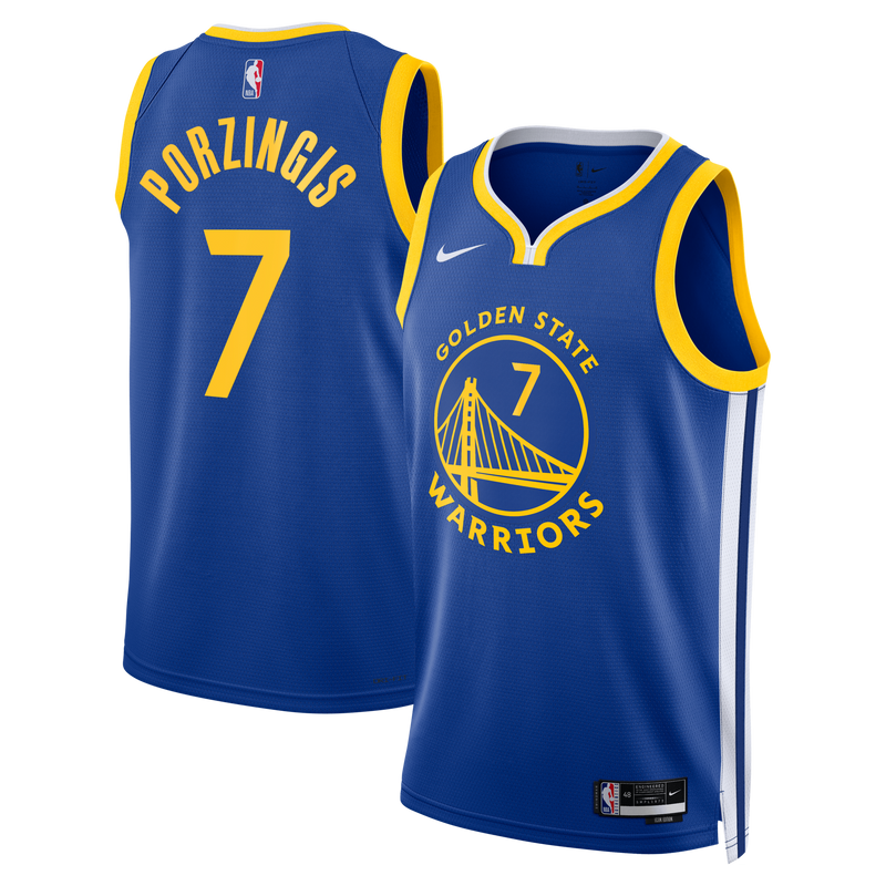 Kristaps Porziņģis Golden State Warriors Basketball Jersey, Royal Sportswear Jersey Shirt, Sleeveless Athletic Tank Jersey, Casual Gift for Men