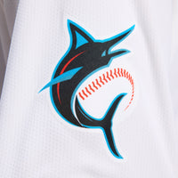 Miami Marlins Baseball Jersey, White Sportswear Jersey Shirt, Lightweight Breathable Athletic Jersey, Casual Gift for Men, Style 201933408